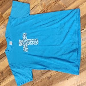 Gildan Turquoise Blue t-shirt,  Large